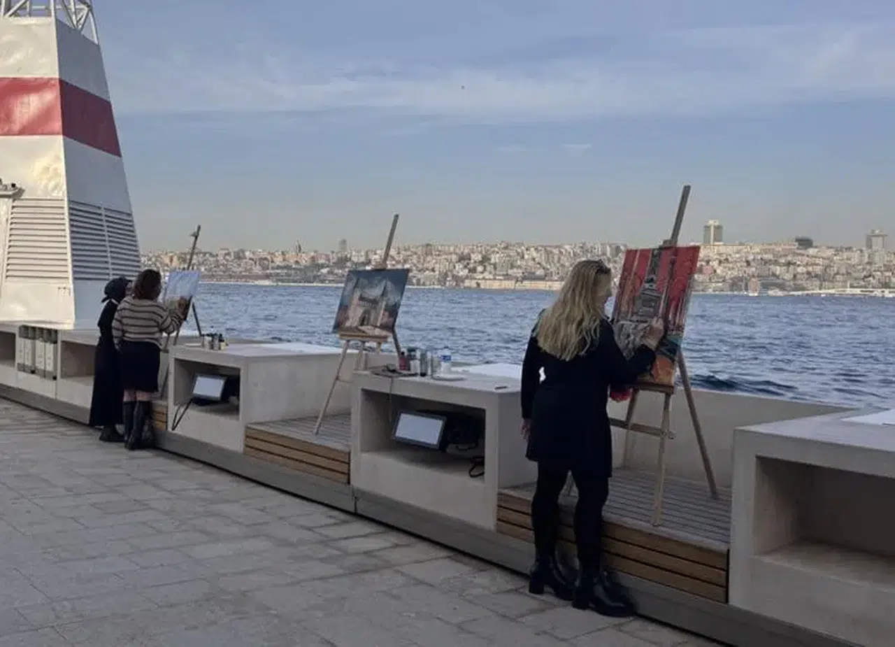 İstanbul'un güzellikleri öğretmenlerin sanatında hayat buldu