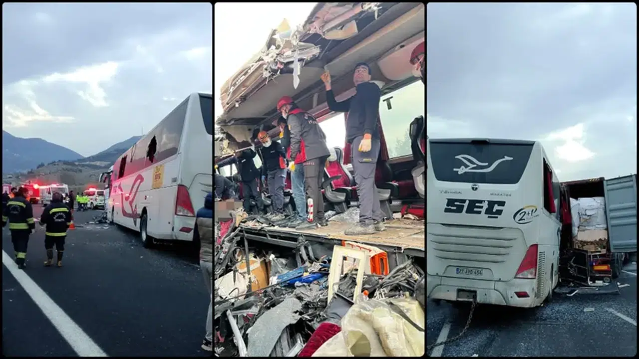 Osmaniye'de yolcu otobüsü tıra çarptı: 7 ölü, 11 yaralı