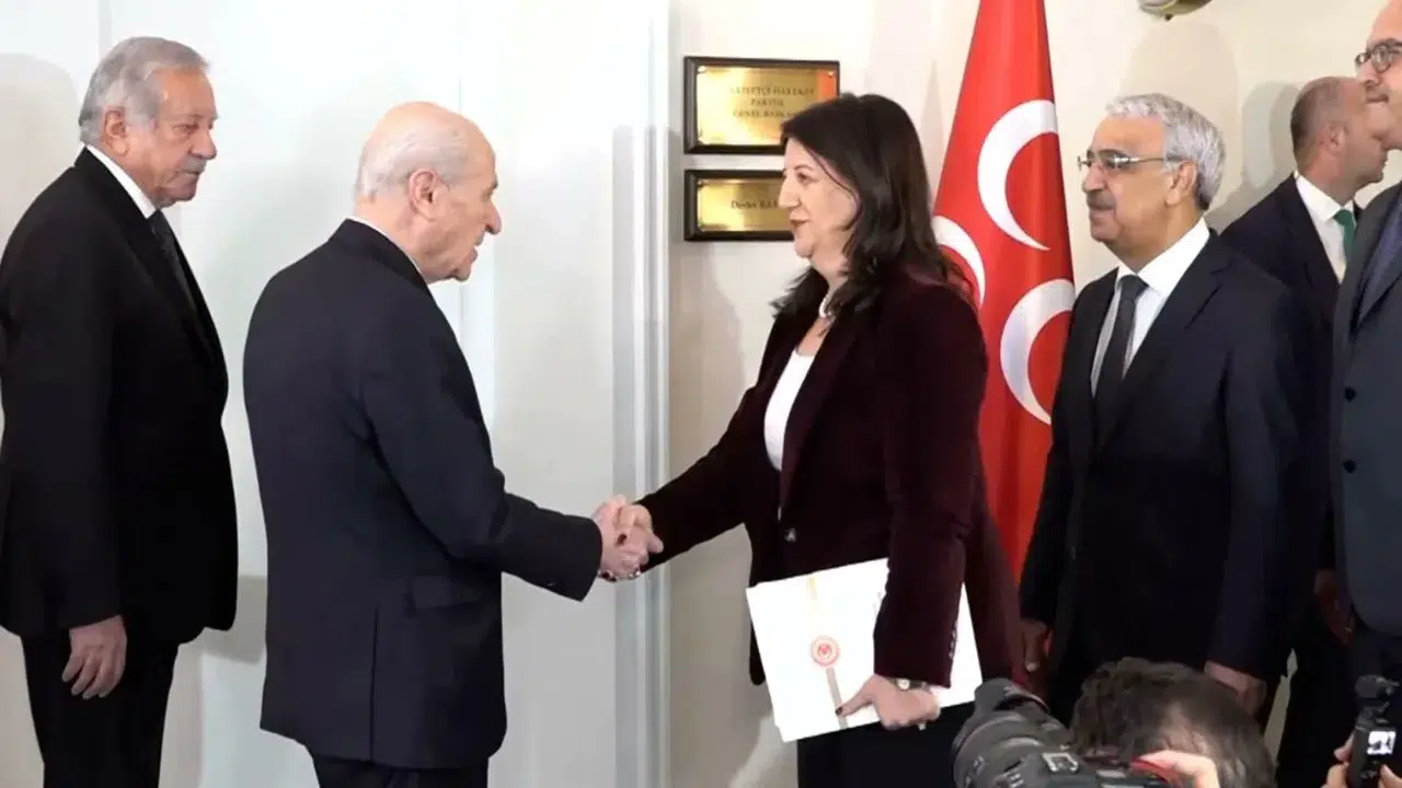 MHP lideri Devlet Bahçeli, DEM Parti heyetini kabul etti
