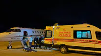 Van'da kalp hastası çocuk ambulans uçakla Ankara'ya sevk edildi