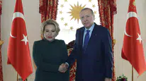 Cumhurbaşkanı Erdoğan, Rusya Federasyon Konseyi Başkanı Matviyenko'yu kabul etti