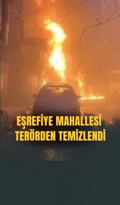 Eşrefiye mahallesi terörden temizlendi