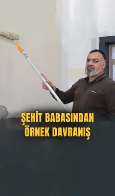 Şehit babasından örnek davranış
