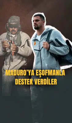 Maduro'ya eşofmanla destek verdiler