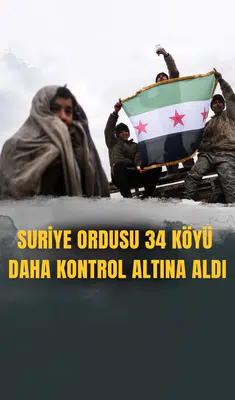 Suriye ordusu 34 köyü daha kontrol altına aldı