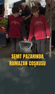 Semt pazarında Ramazan coşkusu