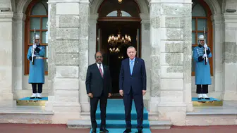 Cumhurbaşkanı Erdoğan, Somali Cumhurbaşkanı Mahmud'u kabul etti