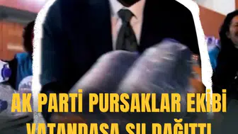 AK Parti Pursaklar ekibi vatandaşa su dağıttı