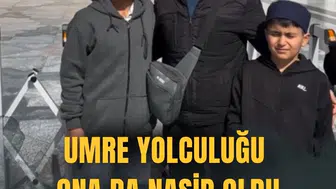 Umre yolculuğu ona da nasip oldu