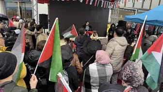 Kahramanmaraş’ta İsrail’in Gazze’ye yönelik saldırılarına protesto