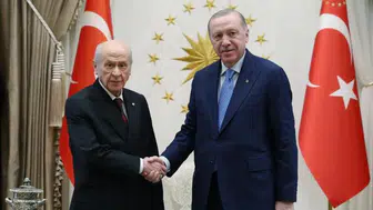 Cumhurbaşkanı Erdoğan ve MHP lideri Bahçeli Beştepe'de bir araya geldi