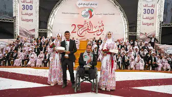 Gazze’de yüzlerce çift için toplu düğün töreni düzenlendi