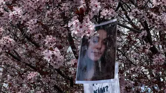 Tunceli'de ağaçlara Gülistan Doku'nun fotoğrafları asıldı