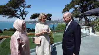 Cumhurbaşkanı Erdoğan, Belçika Kraliçesi Mathilde’yi kabul etti