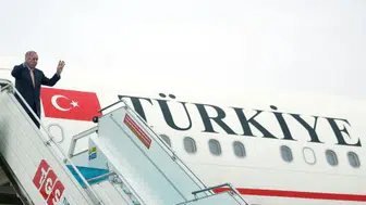 Cumhurbaşkanı Erdoğan Astana'dan Türkistan'a gitti