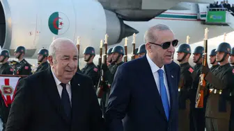 Cumhurbaşkanı Erdoğan, Cezayir Cumhurbaşkanı Tebbun'u karşıladı