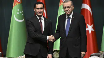 Cumhurbaşkanı Erdoğan, Türkmenistan Milli Lideri Berdimuhamedov ile görüştü