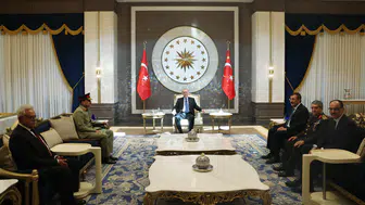 Cumhurbaşkanı Erdoğan, Pakistan Savunma Kuvvetleri ve Kara Kuvvetleri Komutanı Munir'i kabul etti