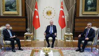 Cumhurbaşkanı Erdoğan, Kırgızistan Dışişleri Bakanı Kulubayev'i kabul etti