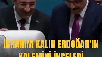 İBRARIM KALIN ERDOĞAN'IN KALEMİNİ İNCELEDİ
