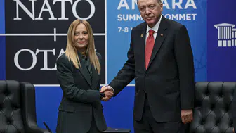 Cumhurbaşkanı Erdoğan, İtalya Başbakanı Meloni ile bir araya geldi