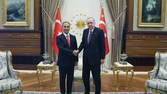 Cumhurbaşkanı Erdoğan, Irak Yüksek Yargı Konseyi Başkanı Faik Zeydan’ı kabul etti