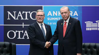Cumhurbaşkanı Erdoğan, İngiltere Başbakanı Starmer ile bir araya geldi