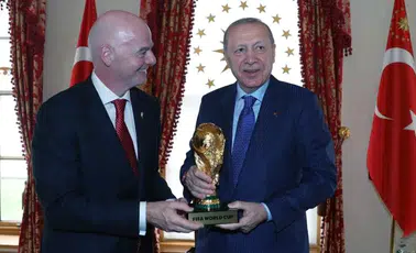 Cumhurbaşkanı Erdoğan, FIFA Başkanı Infantino’yu kabul etti