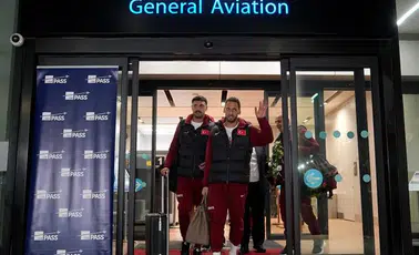 Dünya Kupası biletini alan Millilerimiz yurda döndü