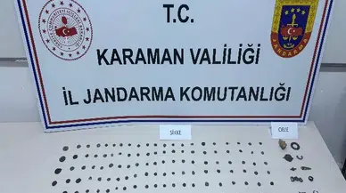 Jandarma operasyonunda 148 tarihi sikke yakalandı