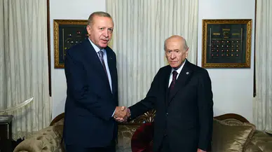 Cumhurbaşkanı Erdoğan, MHP lideri Bahçeli ile görüştü
