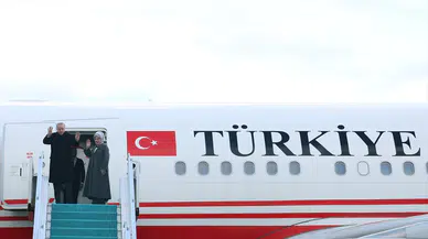 Cumhurbaşkanı Erdoğan Türkmenistan'a gitti