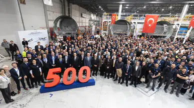 TUSAŞ'tan Airbus'a 500'üncü A320 uçağı teslimatı