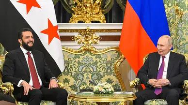 Rusya Devlet Başkanı Putin ve Suriye Cumhurbaşkanı Şara Moskova'da görüştü