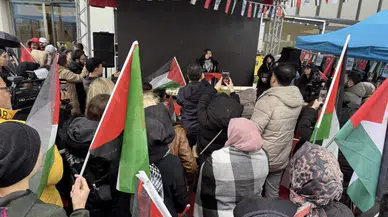 Kahramanmaraş’ta İsrail’in Gazze’ye yönelik saldırılarına protesto