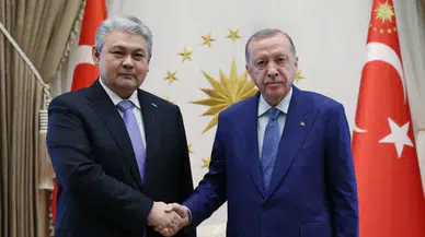 Cumhurbaşkanı Erdoğan, Kazakistan Dışişleri Bakanı Koşerbayev'ı kabul etti