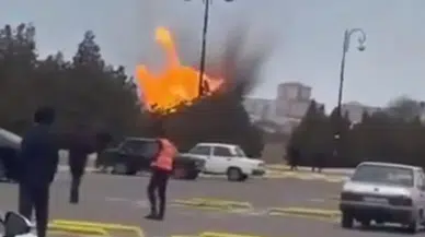 Nahçıvan Havalimanı İHA saldırısına uğradı