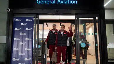 Dünya Kupası biletini alan Millilerimiz yurda döndü