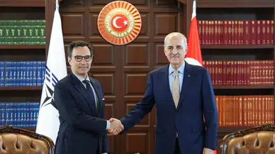 TBMM Başkanı Kurtulmuş, NATO PA Başkanı Perestrello ile görüştü