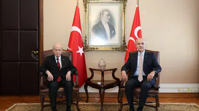TBMM Başkanı Kurtulmuş, MHP Lideri Bahçeli’yi ziyaret etti