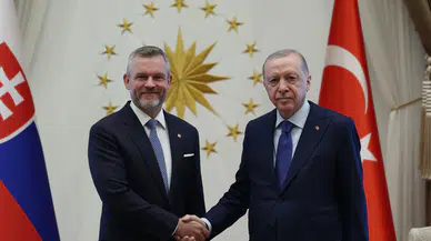 Cumhurbaşkanı Erdoğan, Slovakya Cumhurbaşkanı Pellegrini ile bir araya geldi