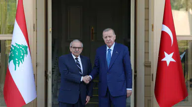 Cumhurbaşkanı Erdoğan, Lübnan Başbakanı Selam'ı kabul etti