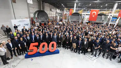 TUSAŞ'tan Airbus'a 500'üncü A320 uçağı teslimatı