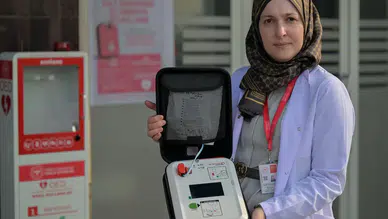 Ankara'da 25 noktaya yerli kalp cihazı OED yerleştirildi