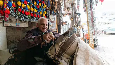 Adıyaman'da dede yadigarı semerciliği 50 yılı aşkın süredir ayakta tutuyor