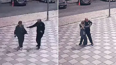 Polis memurundan örnek davranış: Sara nöbeti geçiren kadını son anda kurtardı