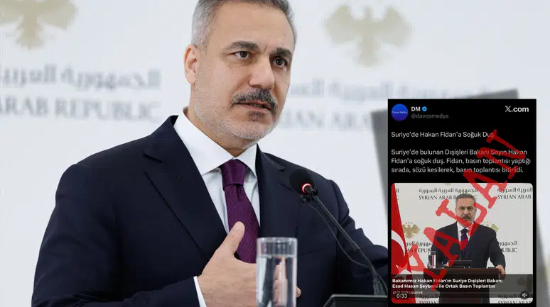 EHA Check: Bakan Fidan’ın Şam’daki toplantıda sözü kesildi mi?