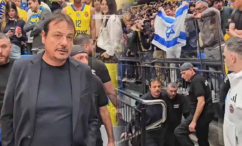 İsrailli taraftarlardan Ergin Ataman’a çirkin tezahürat