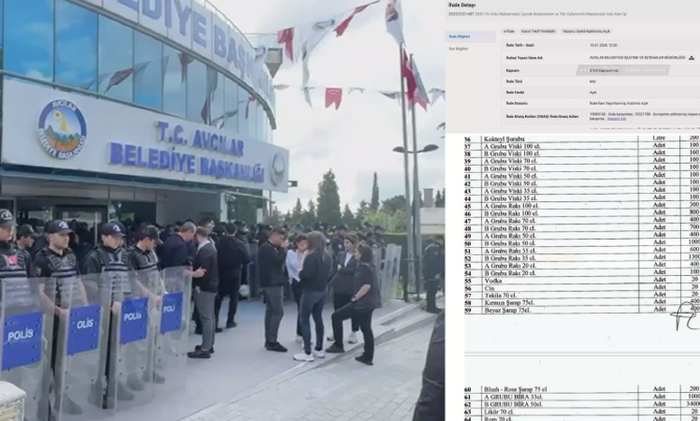 Avcılar Belediyesinin 2026 ihalesi tepki çekti: 43 bin şişe alkollü içecek listede