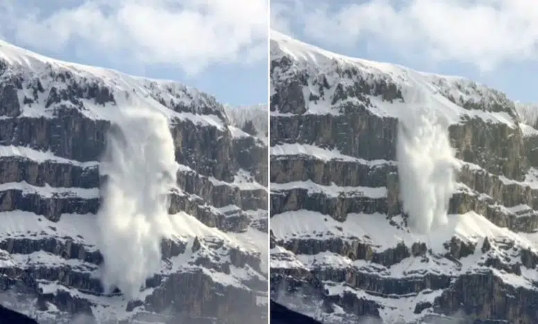 Şırnak’ta tehlikeli manzara: Kar kütleleri şelaleye dönüştü